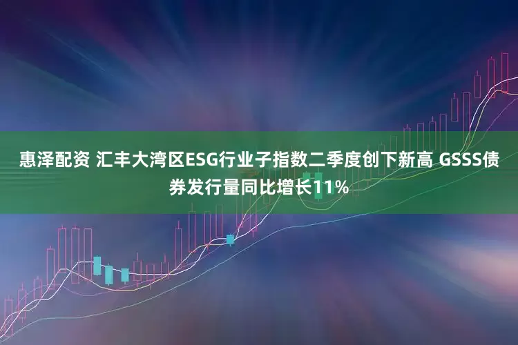 惠泽配资 汇丰大湾区ESG行业子指数二季度创下新高 GSSS债券发行量同比增长11%